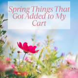Spring Things That Got Added to My Cart
